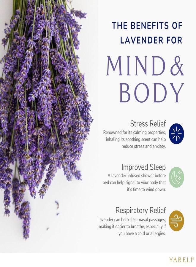 Yareli Shower Steamers Aromatherapy, 12 Pack, for Women and Men - Sinus Relief and Self Care Birthday and Relaxation Spa Gift - Lavender - Image 2